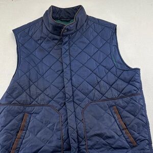 Tommy Bahama Quilted Navy Vest - Size Large